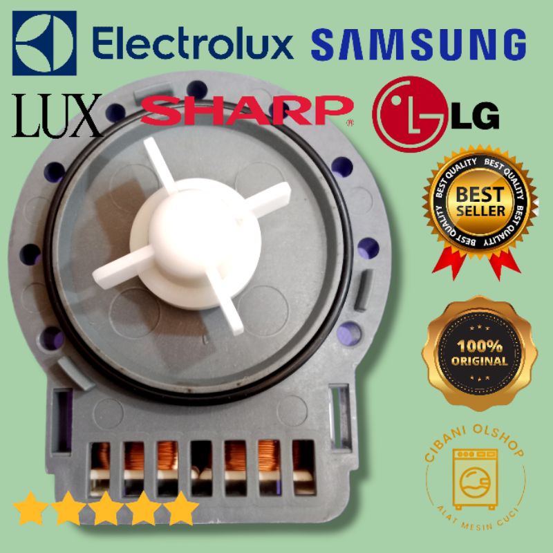 Motor Drain Pump Bulat Mesin Cuci LG Lux WH 262