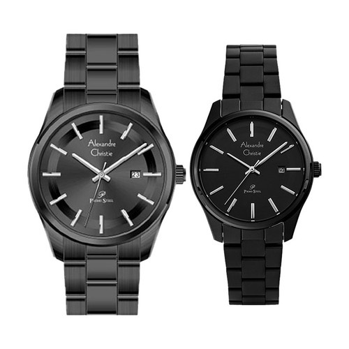 Jam Tangan Couple Alexandre Christie Primo Steel AC 1027 BIPBA Couple