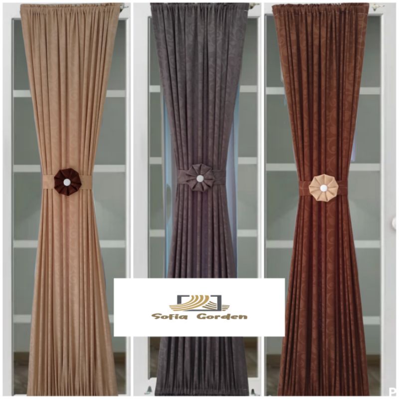 Gorden kupu ikat pita jendela minimalis/gorden jendela kupu/gorden kupu2