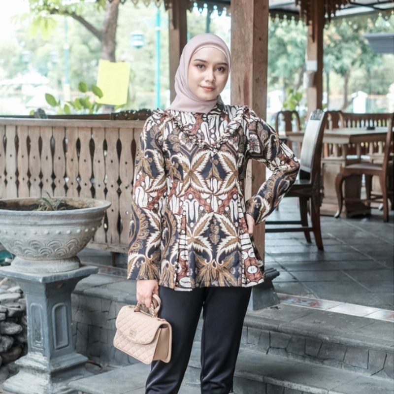 Blouse Batik Dahlia Size S/M/L/XL - Naira Batik