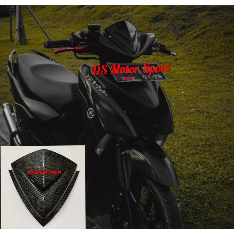 VISOR GEAR 125 MODEL TERBARU CARBON WINDSHIELD GEAR 125 MODEL TERBARU CARBON