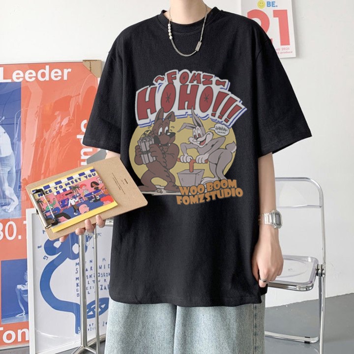 RDGF official shop  kemeja leher bulat kaos murah cartoon anime kaos cotton kaos kekinian kaos t shirt oversize PRIA &amp; WANITA (UNISEX)