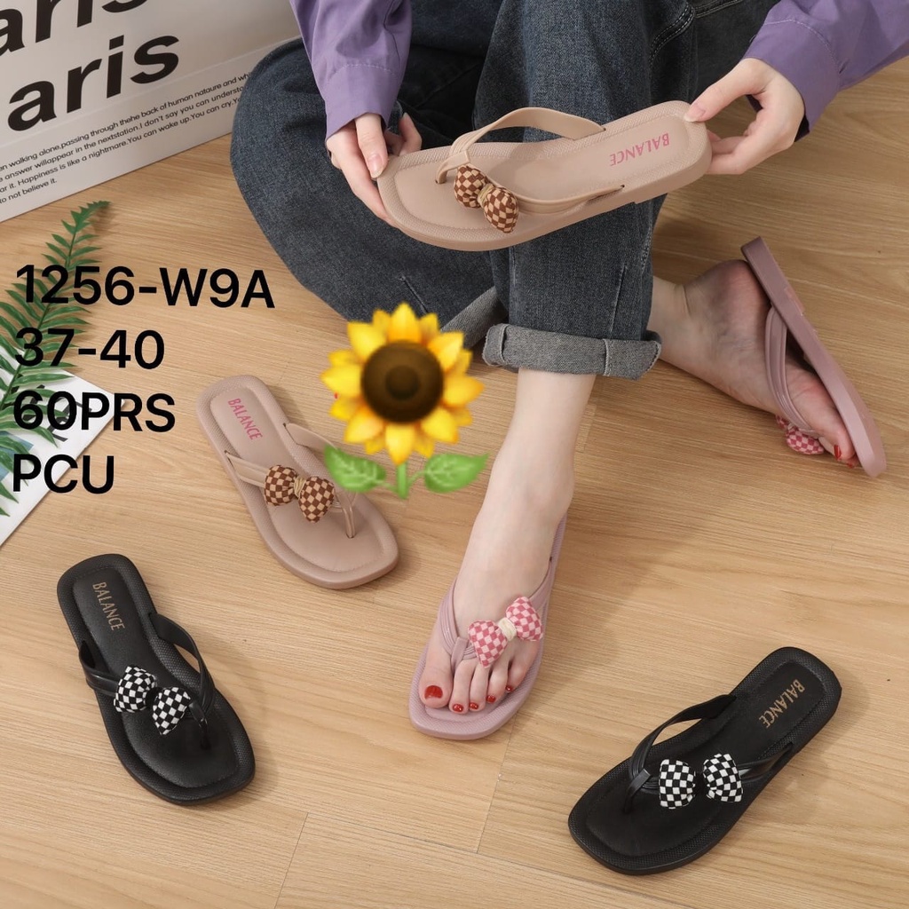 Sandal Karet Jelly Wedges Wanita import Model Terbaru Original Kekinian by AGUNG STYLE Balance 1256-W9A