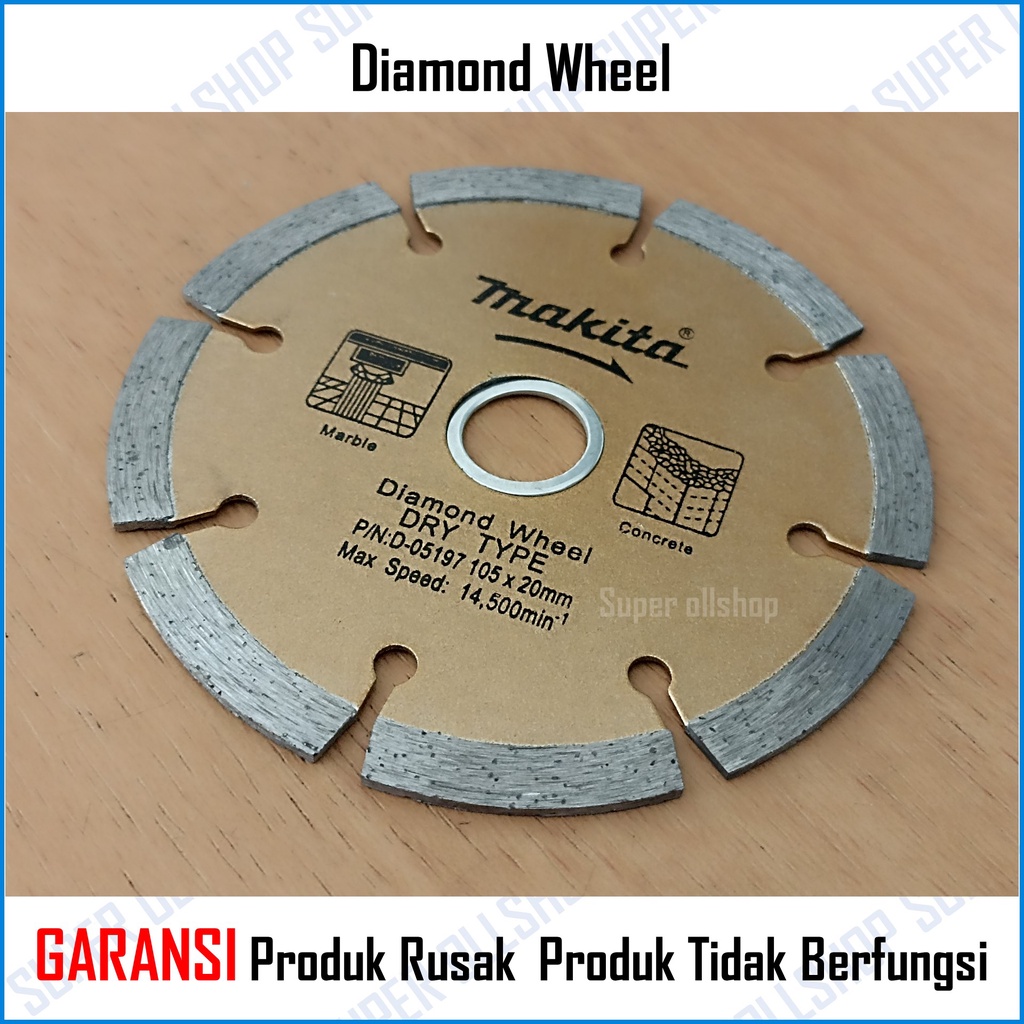 Mata Potong Keramik Terdapat 2 TYPE / Diamond Blade / Cutting / Mata Potong Gerinda / Diamond Wheel Kering 4 Inch