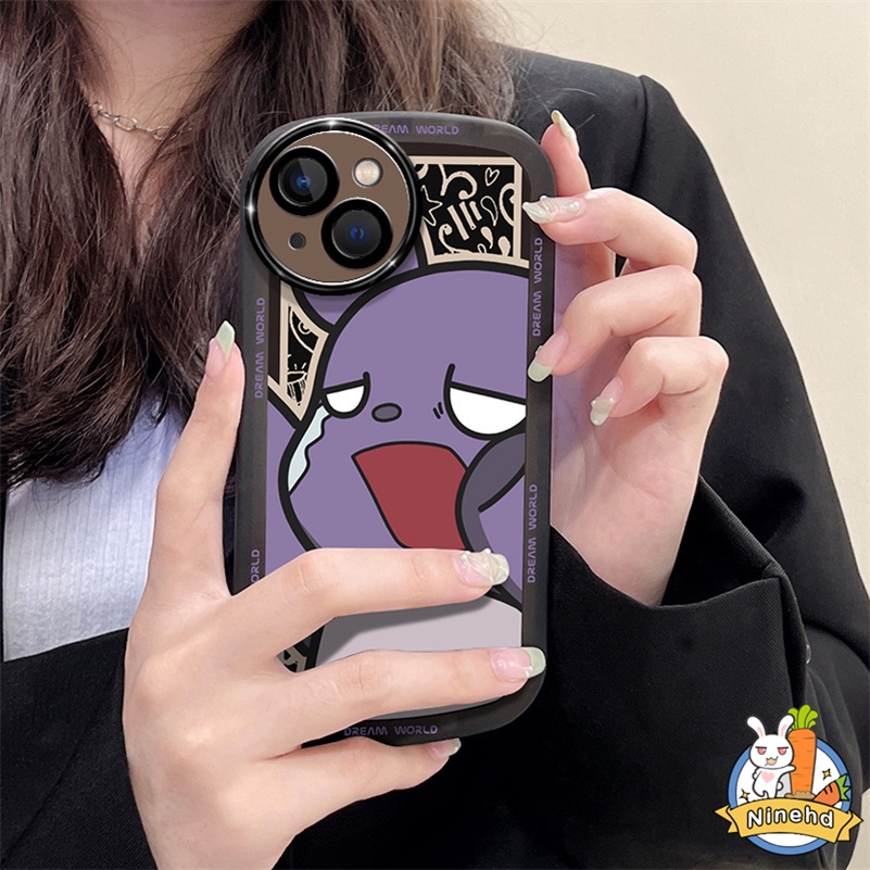 IPHONE Casing Compatible Untuk Iphone14 13 12 11 Pro Max Xr X Xs Max Iphone7 8 6 6s Plus SE 2020kartun Monster Phone Case Pelindung Lensa Shockproof Silikon Soft Case Cover Pelindung