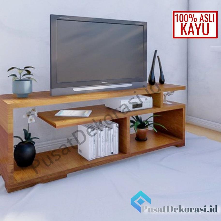 Terbagus.. Meja Tv Rak Tv Minimalis Kayu Murah Buffet Tv LED 32 Inch - 43 Inch