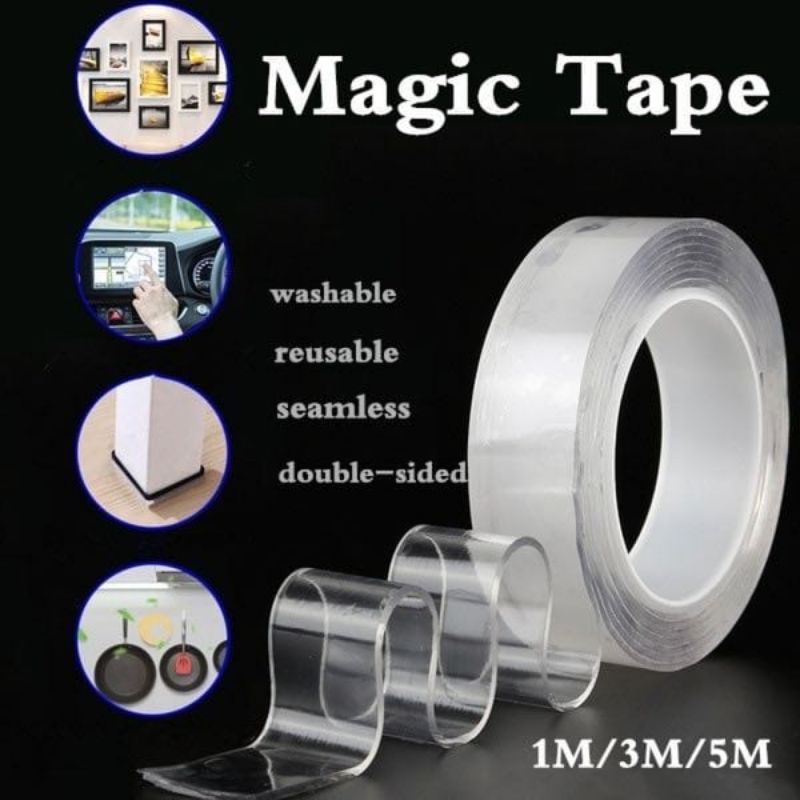 

Hai - Solatip 2 sisi / Selotip 2 sisi / Nano Tape Kuat / Double Tape Dekorasi Rumah