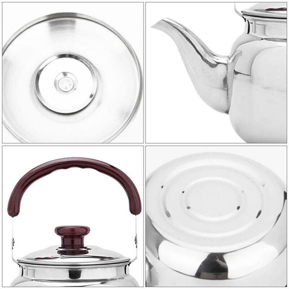 Solighter 0.5L/0.75L/1L/2L Whistling Kettle Kitchenware Untuk Kompor Gas Untuk Kantor Rumah Restoran Ergonomis Handle Teakettle