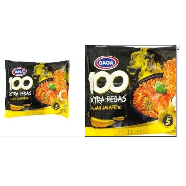 Mie Kuah Extra Pedas| Gaga 100 Extra Pedas Kuah Jalapeno Level 5