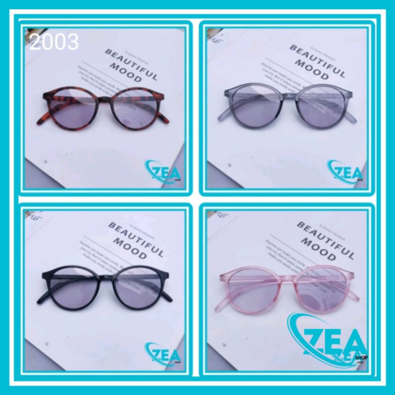 NEW GROSIR 2003 Kacamata lensa photocromic anti radiasi wanita pria kacamata bingkai Plastik kompute