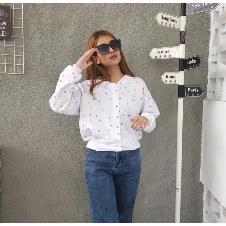 Sweater Outher VANILLA VOLKA Oversize Kardigan Outerwear Wanita Korean Style Fashion Terkini Kekinian Style Kasual Girly