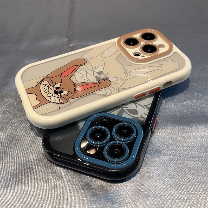Case Motif Kucing Dan Tikus Untuk IPhone 12 13 14 11 Pro Max Yyty