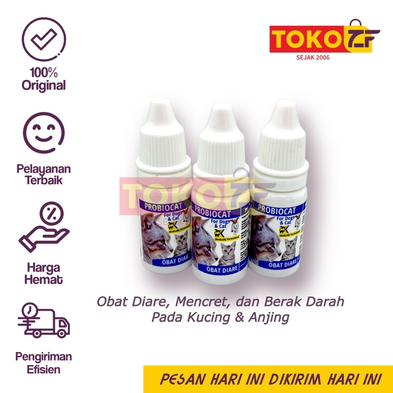 [PROBIOCAT] Obat Diare, Mencret, Berak Darah Kucing & Anjing | Probio Cat Obat Peradangan Lambung & 