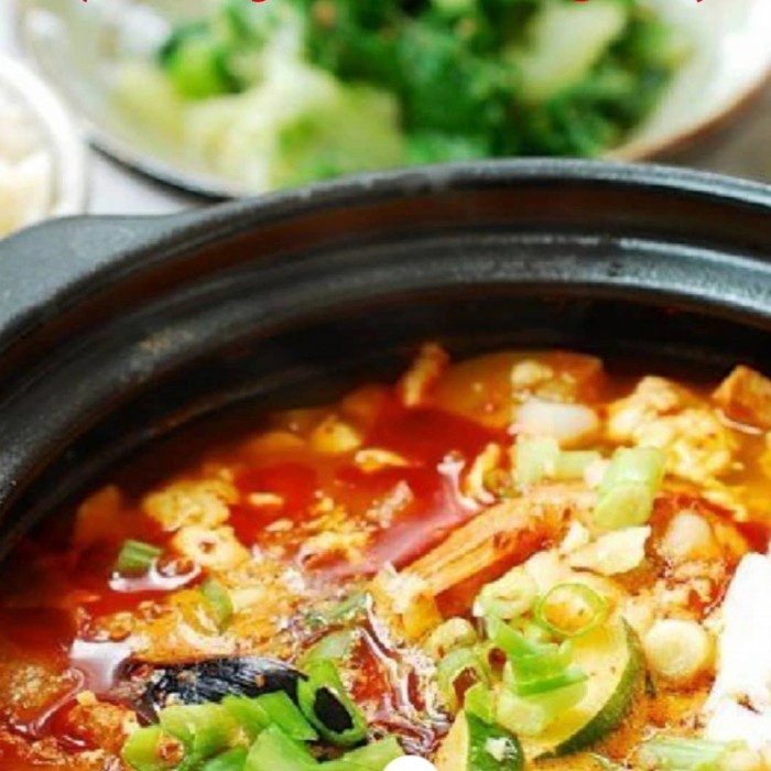

Sundubujjigae Jjigae Korean Spicy Soft Tofu Stew Tx0797