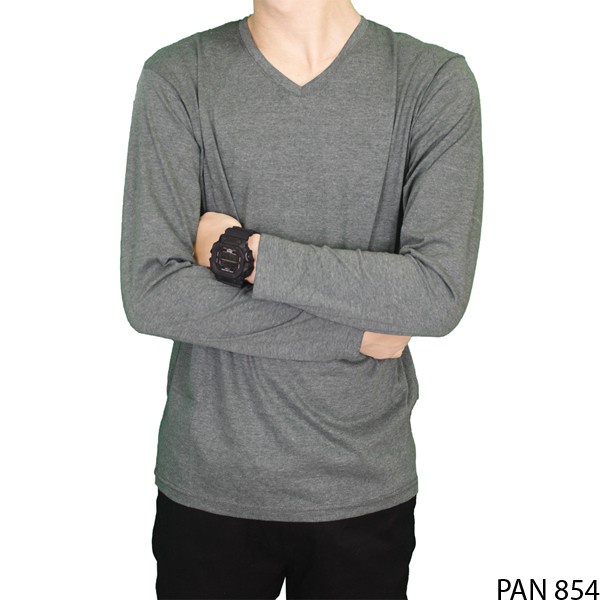 Male Long Sleeved T-Shirt Salur Krem – Maroon – PAN 775