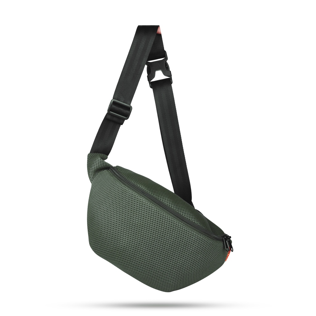 Rev X ANT - Waistbag Pria CLARITY Distro - Tas Selempang Pinggang Black dan Olive