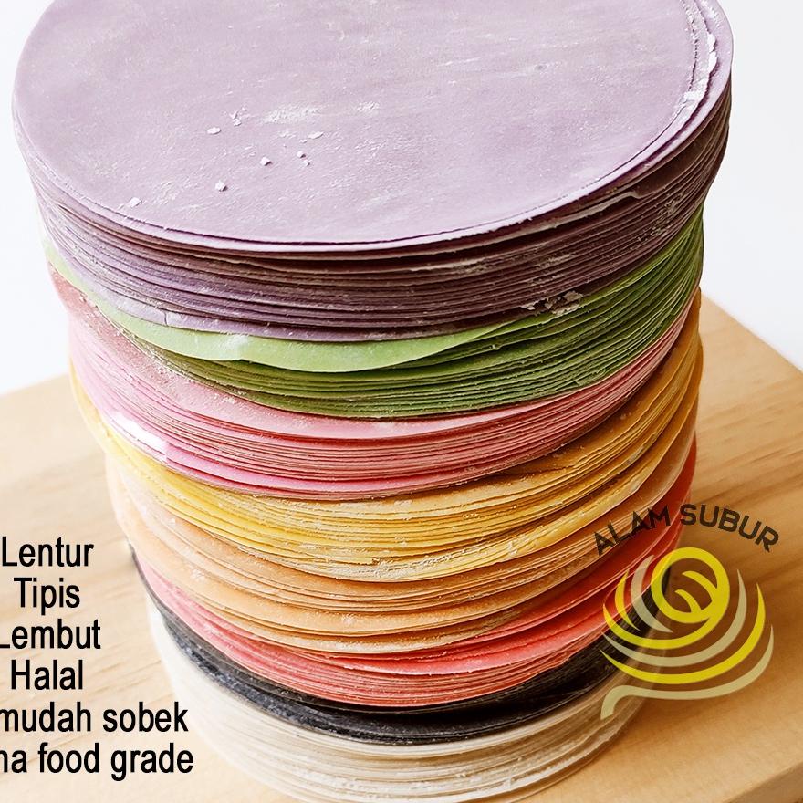 

kulit dimsum tipis lembut / kulit dimsum halal. 250 lembar - Diameter 8 cm