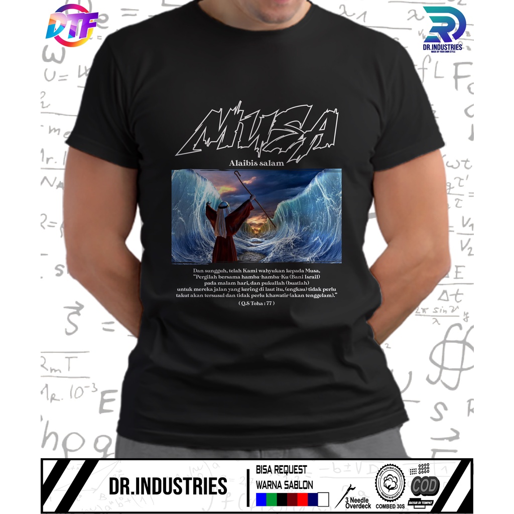 Kaos Dakwah Nabi MUSA AS Sabahat Nabi Khalifah Santri Muslim - DR INDUSTRIES