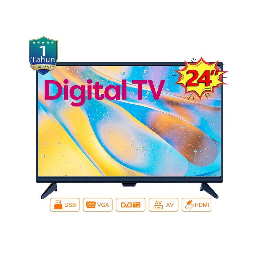 TV DIGITAL Weyon Animex TV 24 inch HD Ready LED Televisi DIGITAL TV - Gojek Grab Instan