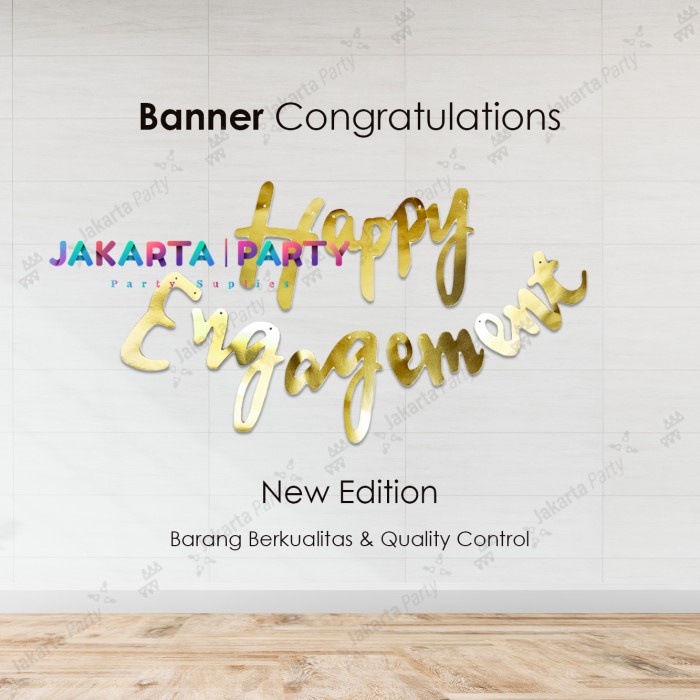 Banner Engagement Latin Gold / Baner Engagement Latin