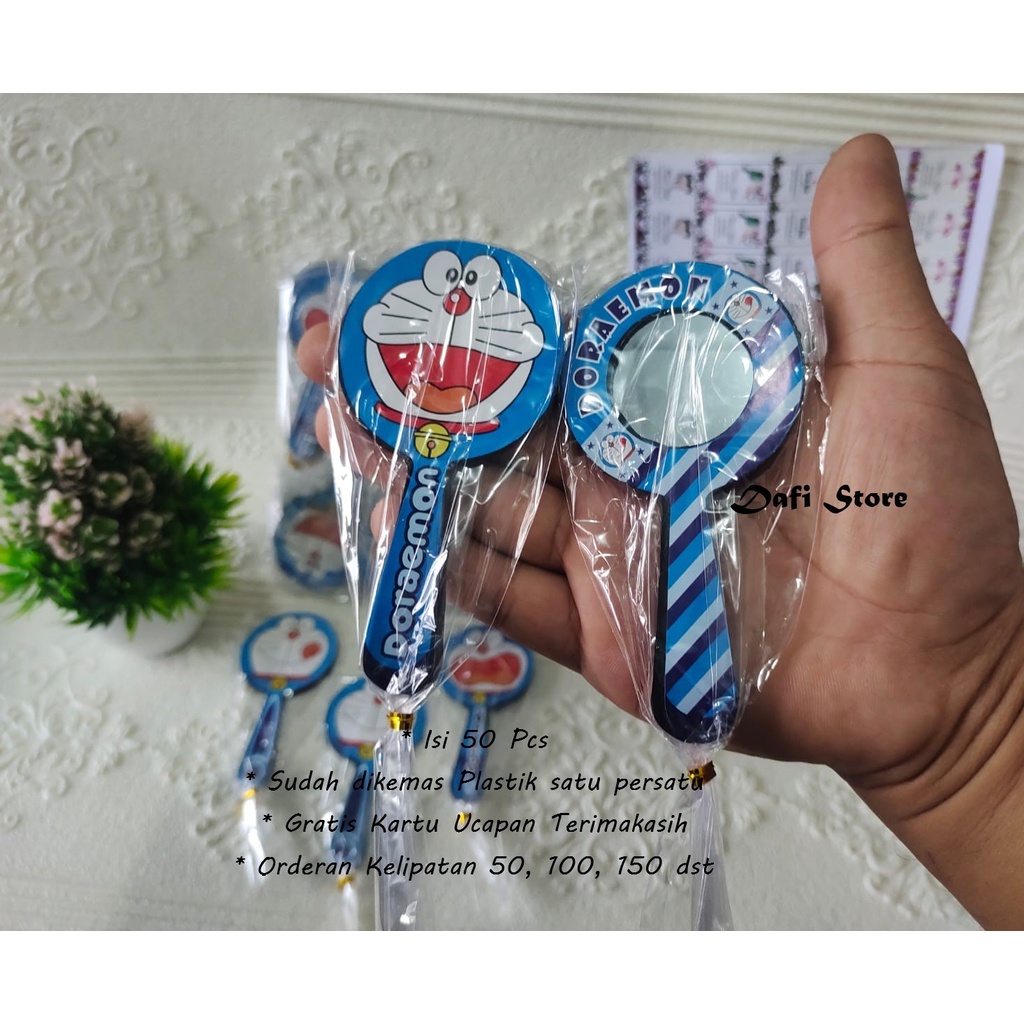 Souvenir Pernikahan Kaca Cermin Karakter Doraemon 50 Pcs Unik dan Lucu | Souvenir Termurah | Souveni