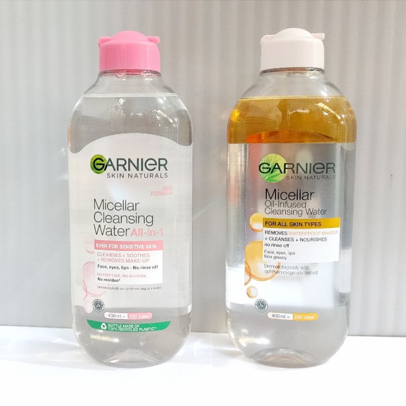 [PACKING AMAN] Garnier Micellar Cleansing Water pink / biru / Bi-phase oil infused / rose/ Vitamin C