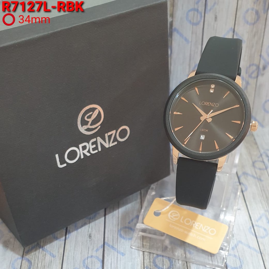 JAM TANGAN WANITA LORENZO R-7127L 7127L R7127 ORIGINAL FREE BOX