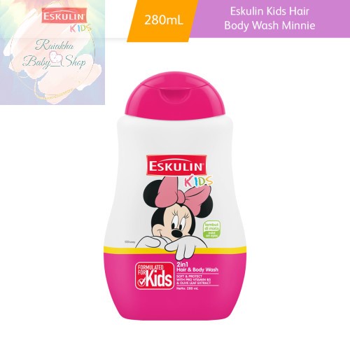 Eskulin Kids Hair and Body Wash Soft and Protect Botol 280 mL