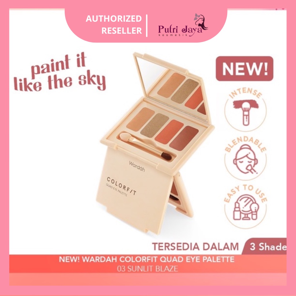 WARDAH COLORFIT Quad Eye Pallete - Eyeshadow 4in1