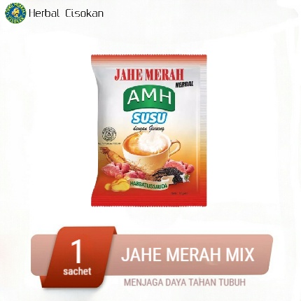 

Jahe Merah AMH Mix Susu Plu Gingseng Kemasan 1 Sachet
