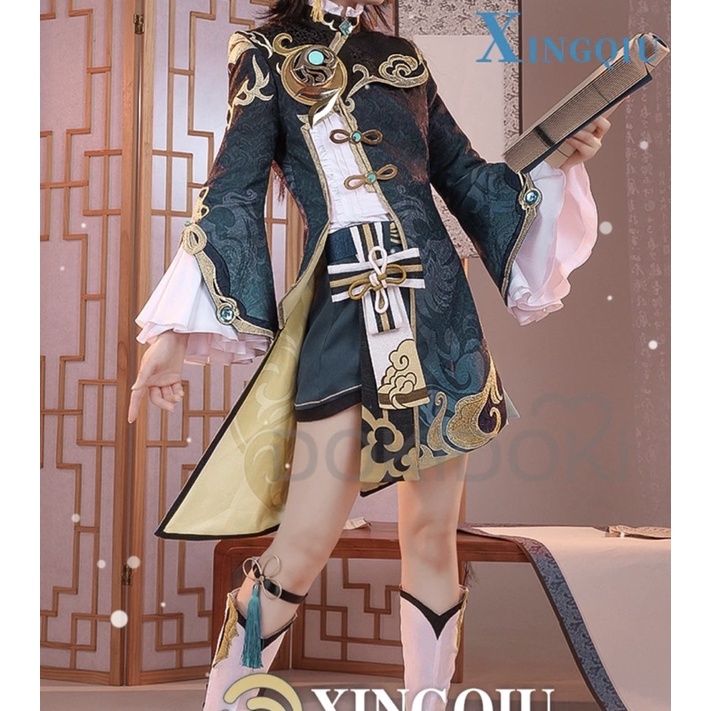 IN STOCK Xingqiu Cosplay Game Genshin Impact Cosplay Costume DokiDoki-SR Xing Qiu Genshin Impact Cosplay Halloween