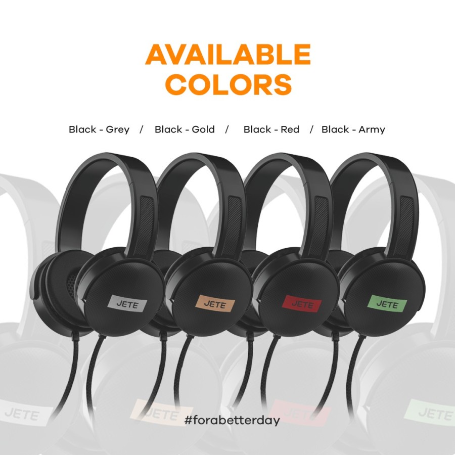 JETE HB5 Headphone / Headset Powerfull Bass Built in Mic