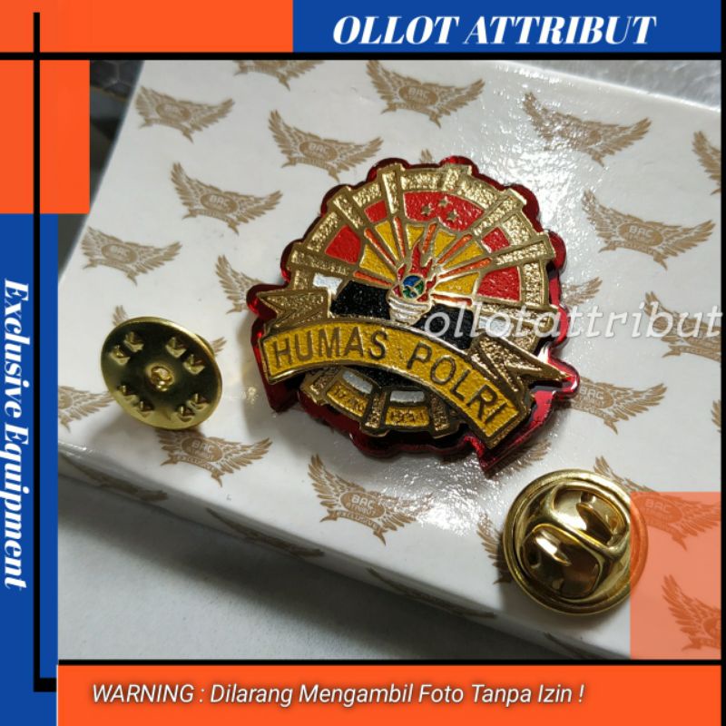 PIN HUMAS POLRI KECIL | BREVET HUMAS POLRI