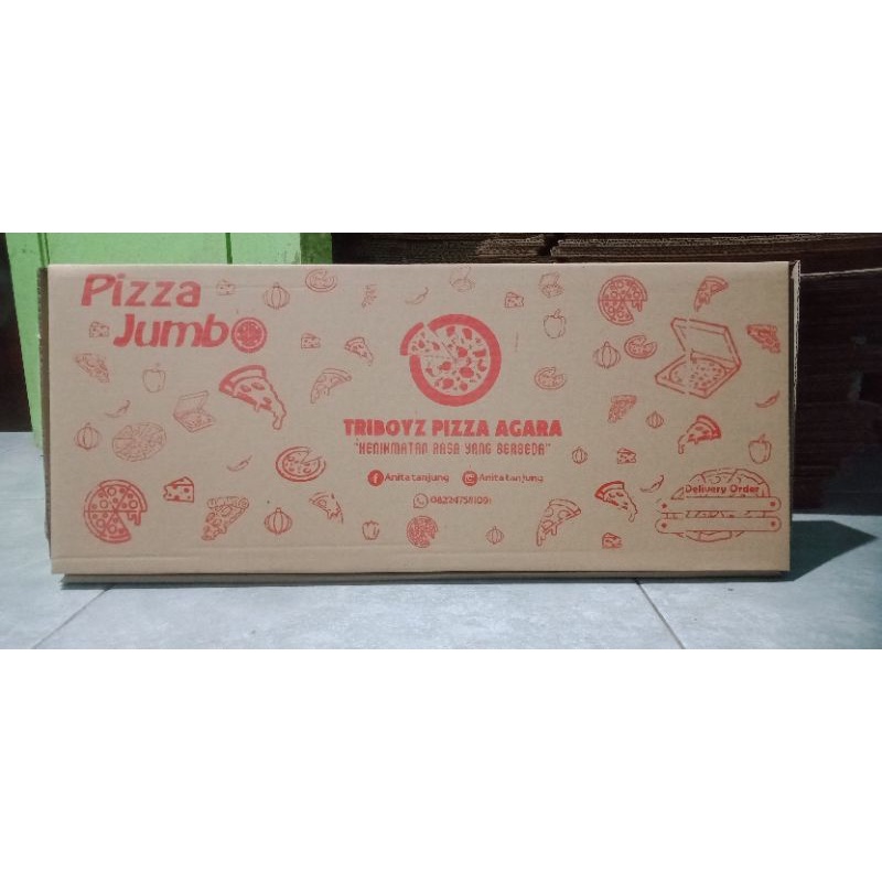 BOX PIZZA LIMO UK 22X55CM / POLOS ATAU SABLON