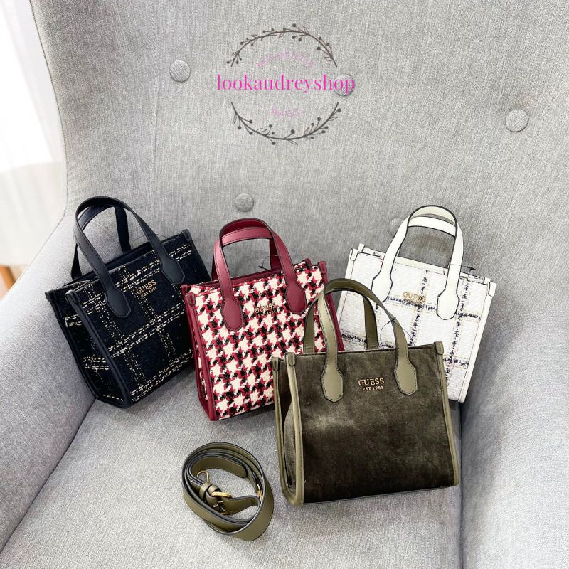 [100% ORIGINAL] GUESS Silvana Mini Tote Bag | Tas Guess | Tas Wanita | Tas Selempang Wanita | Tas Ji