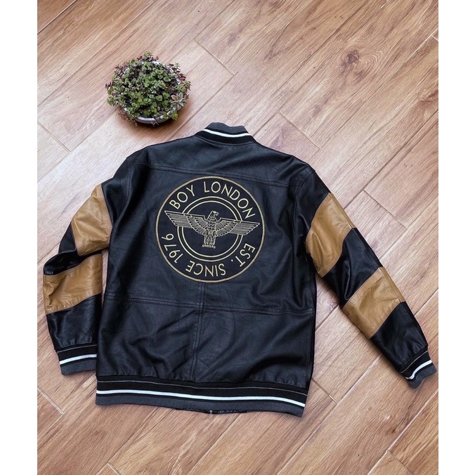 Boy London Jaket kulit asli full bordir pl bekas preloved second