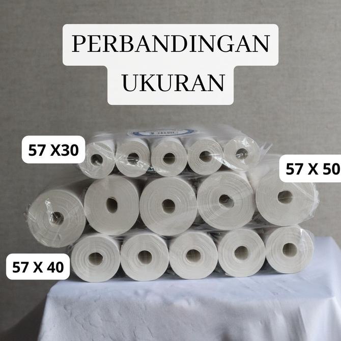 

KERTAS THERMAL / KERTAS STRUK KASIR 57 X 40 MURAH