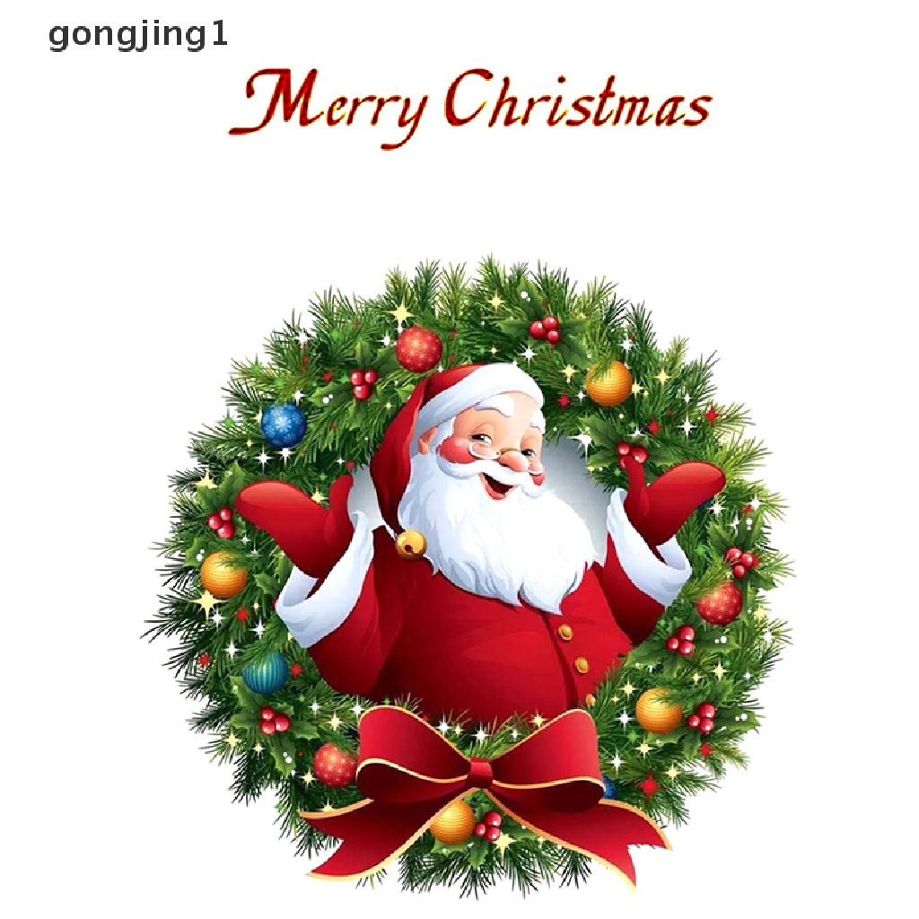 Ggg Santa Claus Merry Christmas Wall Sticker Stiker Dekorasi Festival Natal ID