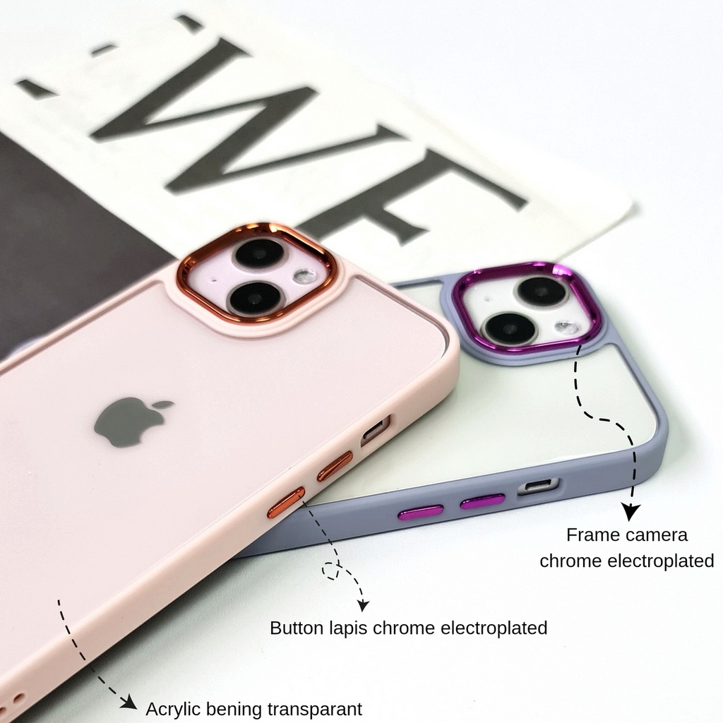 IPHONE 7G 8G SE 2020 7 PLUS 8 PLUS X XS XR XS MAX 11 11 PRO MAX 12 12 PRO 12 PRO MAX 13 13 PRO 13 PRO MAX | NEOHYBIRD PREMIUM SQUARE CASE LENS CHROME