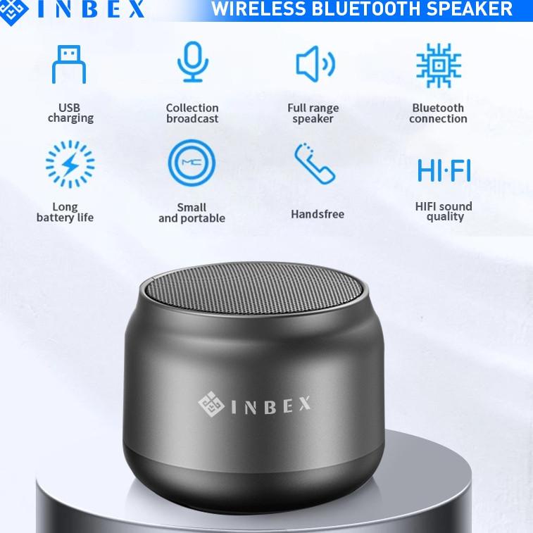 Murah INBEX Mini Bluetooth Speaker/Portable Wireless Speaker with HD Sound/18-Hour Playtime