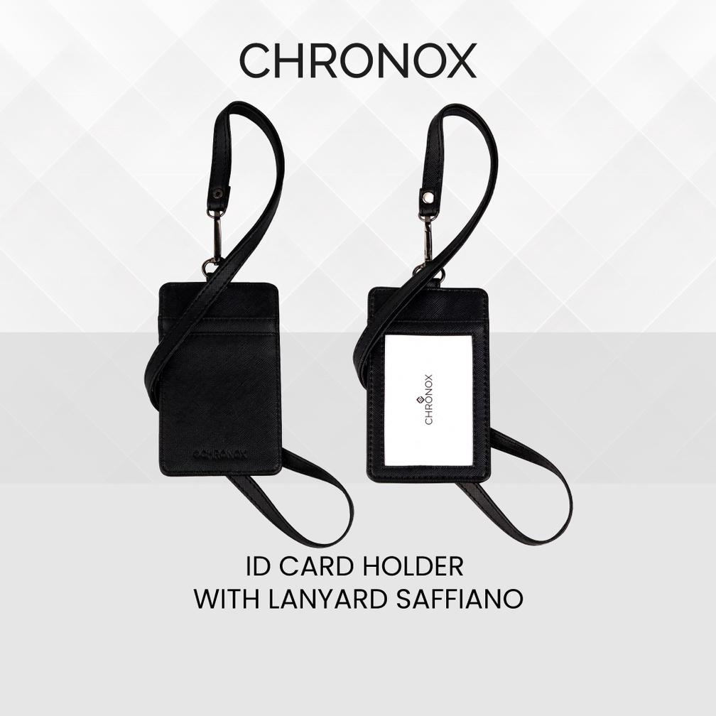 

CHRONOX LANYARD ID CARD HOLDER SAFFIANO FIBER PRIA WANITA (GANTUNGAN KARTU) TERLARISS...,,,,,