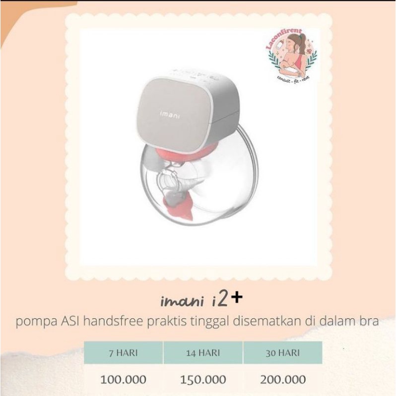 Sewa Pompa ASI imani i2 PLUS New