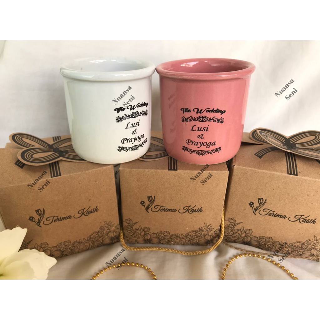 Gelas Mug Enamel Keramik Cangkir Kopi Porselen Warna Souvenir Mug Sablon