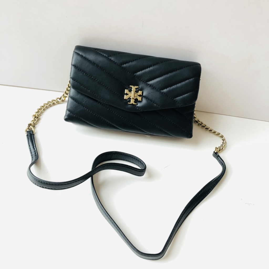 [Instant/Same Day]TB Original 318093 Kira Chevron Chain Bag Sheepskin Crossbody Bag Shoulder Bag