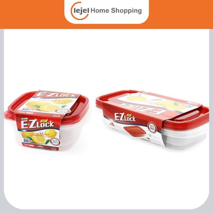 LOCK&LOCK New EZ Lock Paket 2 (610ml+550ml) - Lejel Home Shopping