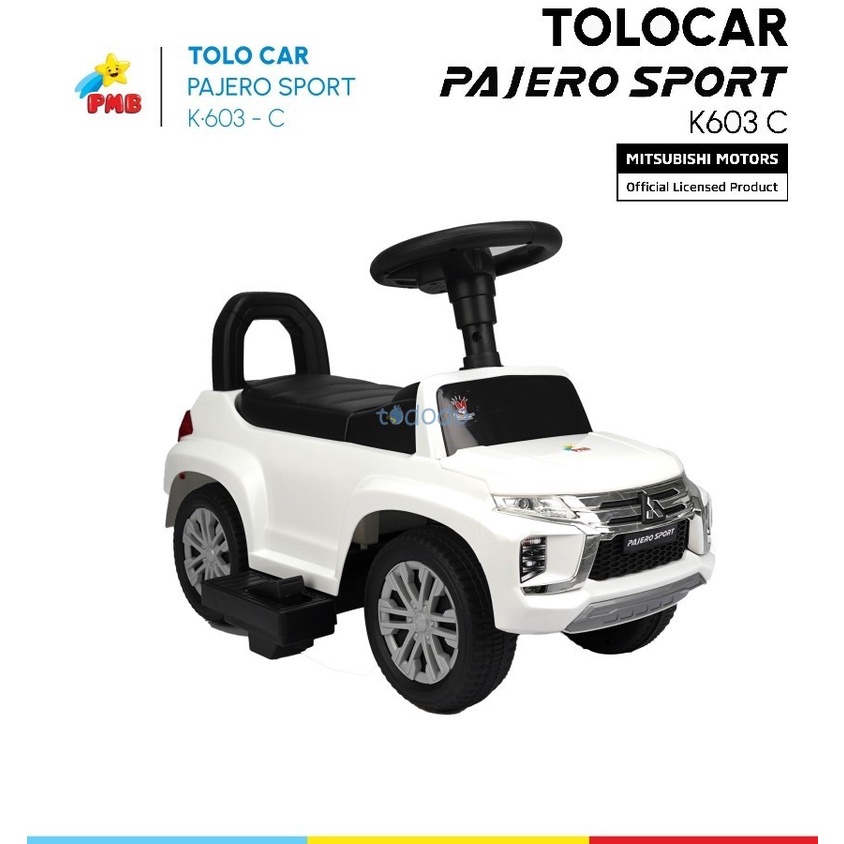 Mainan Mobil Dorongan Anak Tolo Car Tolocar PMB Pajero Sport K603 / K603B/ K603C