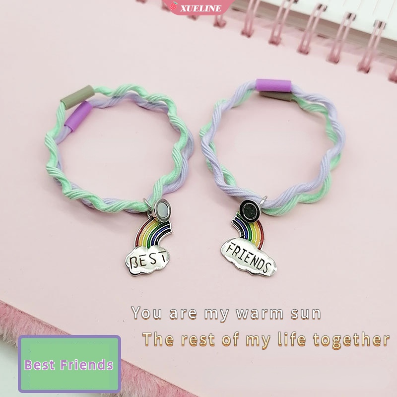 1pasang Dari magnet Pita Kulit Kecil Untuk Mengirim Pacar Pasangan Gelang Sarung Kecil BFF Mahasiswa Tali Tangan Hadiah Peringatan Perempuan [ZXL]
