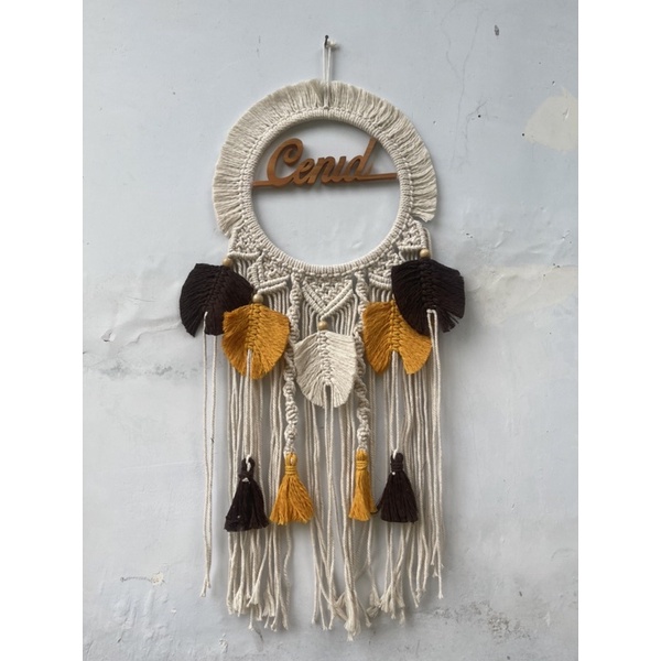 (READY STOK) Macrame wall hanging/ hiasan dinding/ dekorasi rumah/ hiasan nama