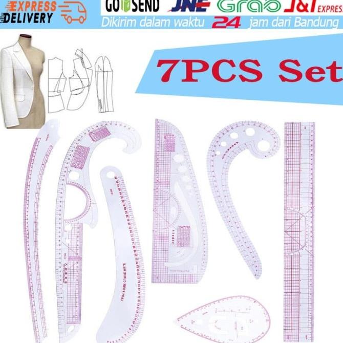 Sale 7Pcs/Set Penggaris Jahit/Menjahit/Busana/Penjahit-Pola Quilting Ruler