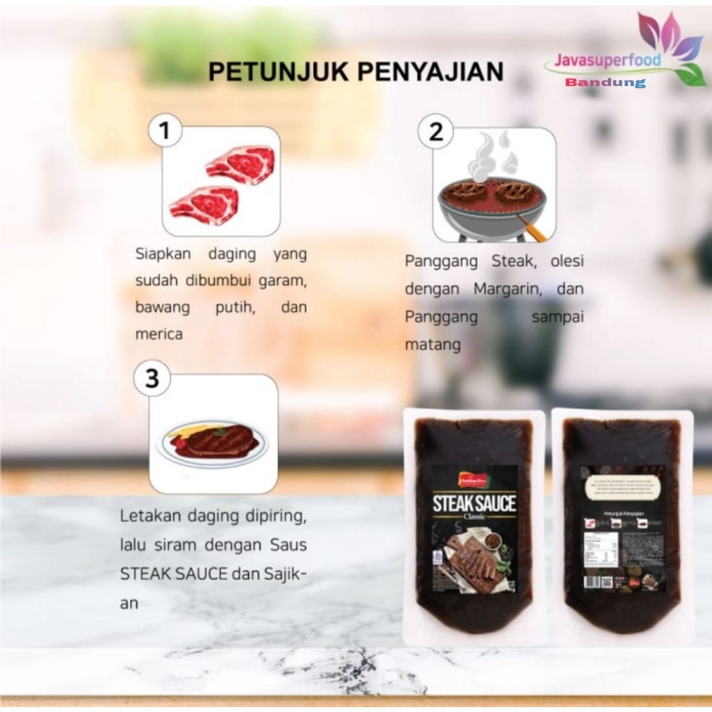 Cooking Master/ Steak Sauce/ Saus Steak/ Sauce Steak Halal 250gr